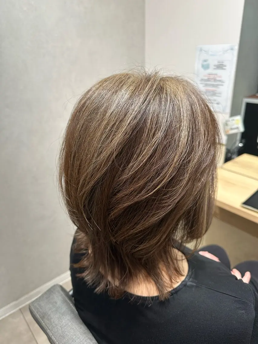 ミディアム 猫大好き❤️美容師 keiのヘアスタイル
