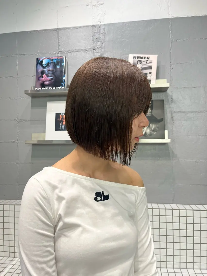 ミディアム カラー カット ヘアカラー トリートメント 🦋女子ウケメンズ パーマYUI🦋のヘアスタイル