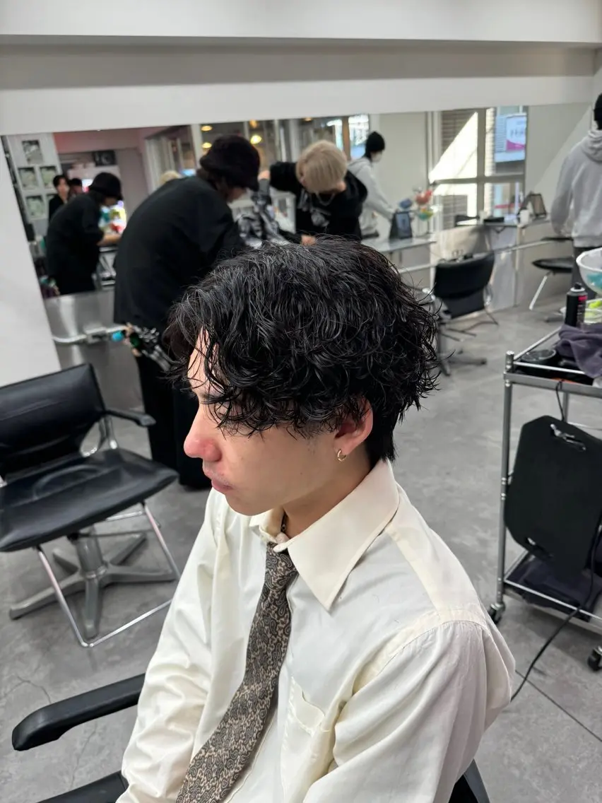 ショート カラー パーマ メンズ 🔥漢髪特化メンズ マネージャーYUKIのヘアスタイル
