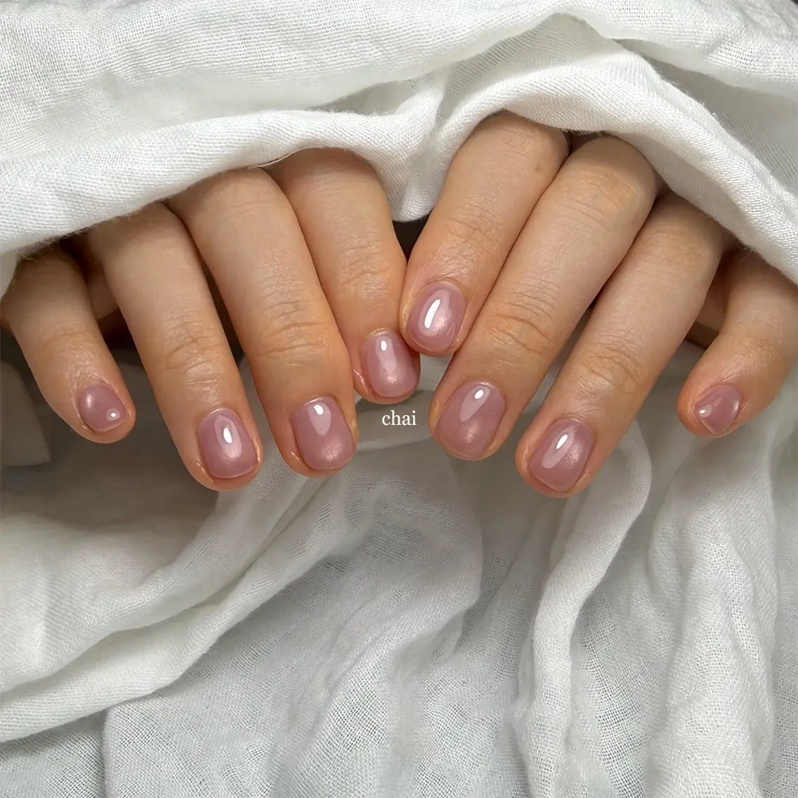 ネイル マグネットネイル ショートネイル ハンドネイル chai nail +  eye📍鶴橋のネイルデザイン