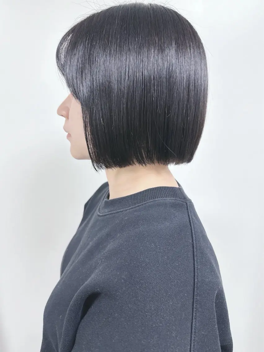 ショート カット 縮毛矯正 ボブ/ゆるふわ ボブパーマ/とういのヘアスタイル