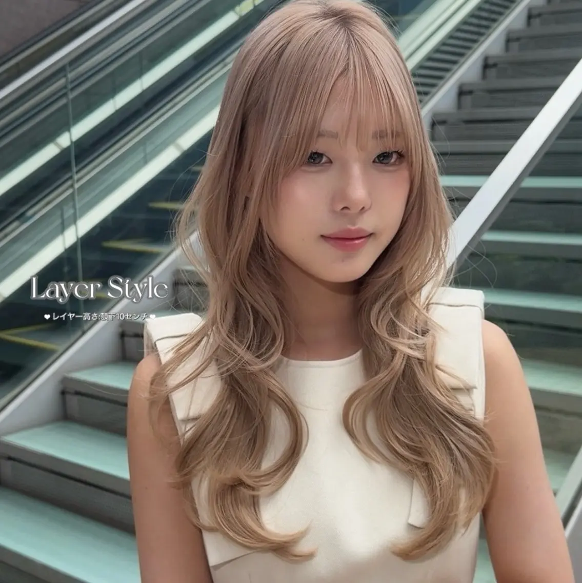 ロング カラー 大人韓国レイヤ ー特化|角岡泉希🩶のヘアスタイル