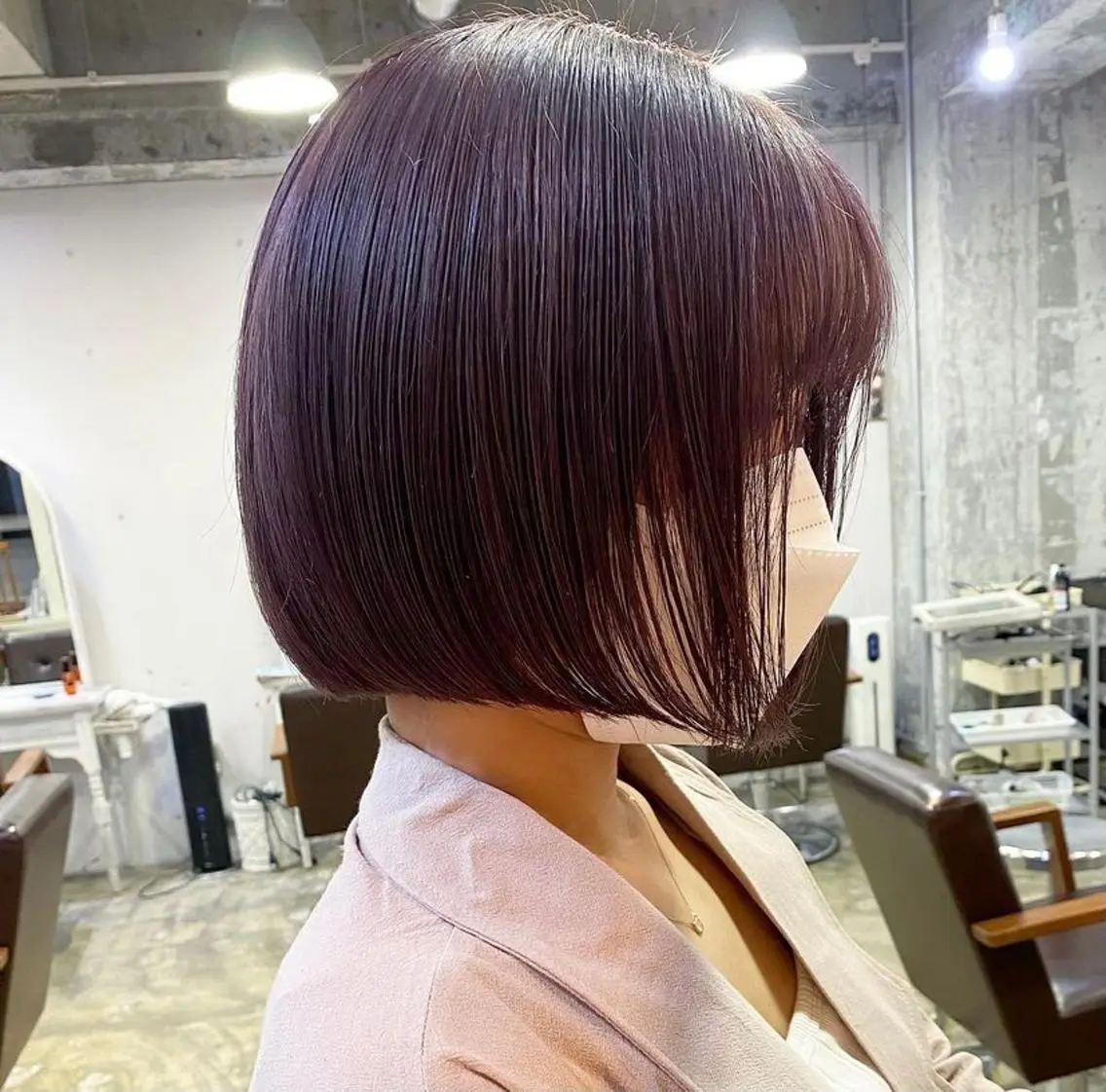 ショート ヘアアレンジ ネイル 福岡似合わせレイヤー /ウルフ/ハイトーンのヘアスタイル
