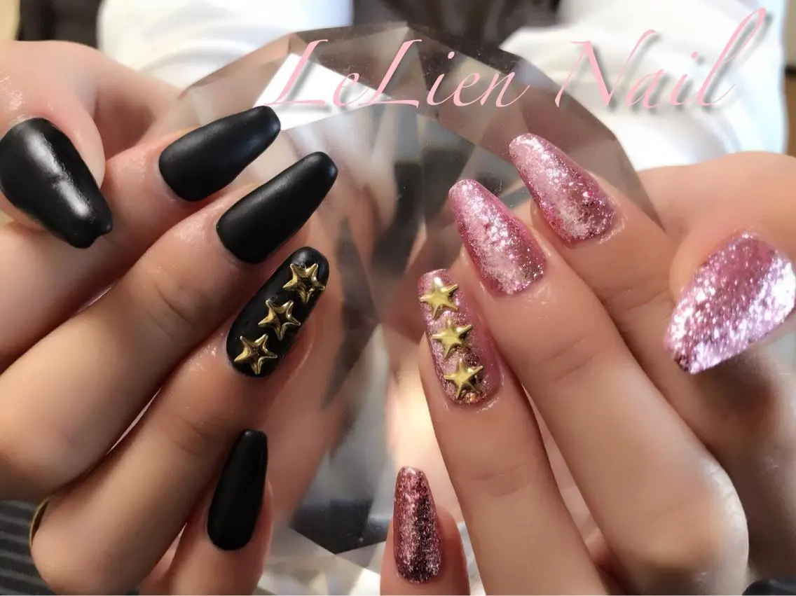 ネイル マットネイル ピンク モチの良さ◉ フィルインネイル♡のネイルデザイン