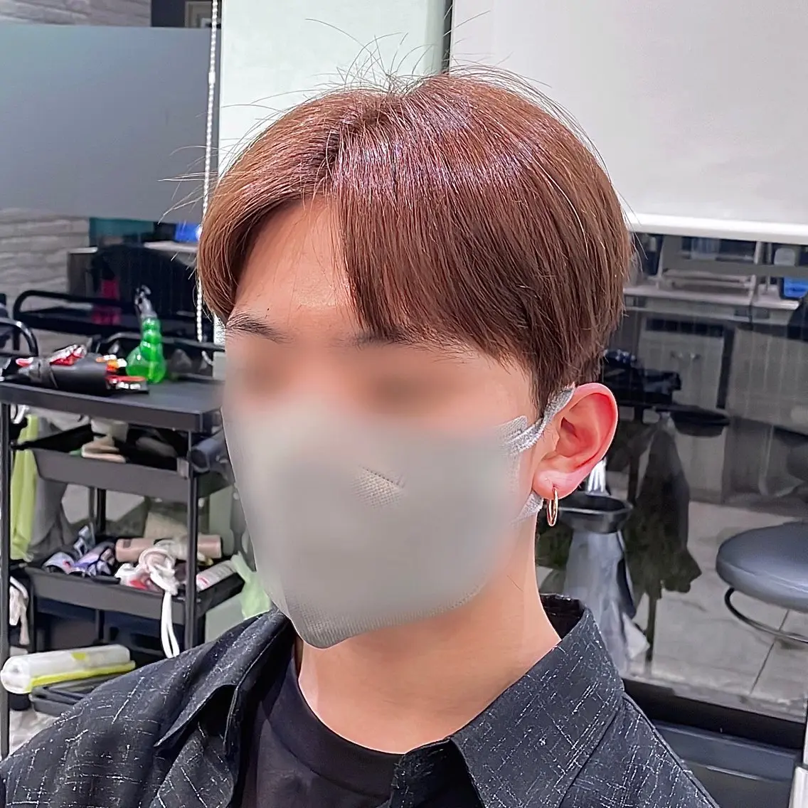 ショート カラー パーマ ヘアアレンジ メンズ ダウンパーマ メンズパーマ パク・ボミン小野リエ 韓国ハーフ🦊のその他イメージ