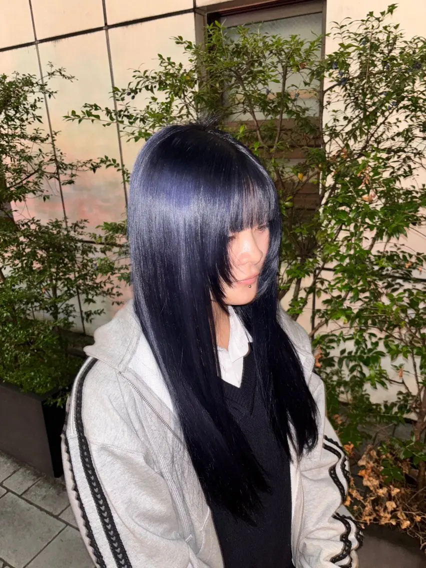 【1日3名様限定☔️】ツヤ感暗髪カラー🐈⬛の写真