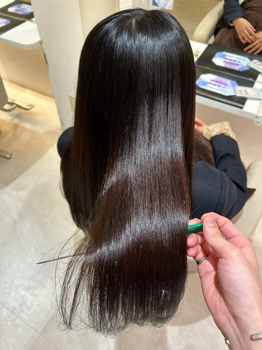 ロング トリートメント 髪質改善・縮毛矯正 濱　泰賀のヘアスタイル