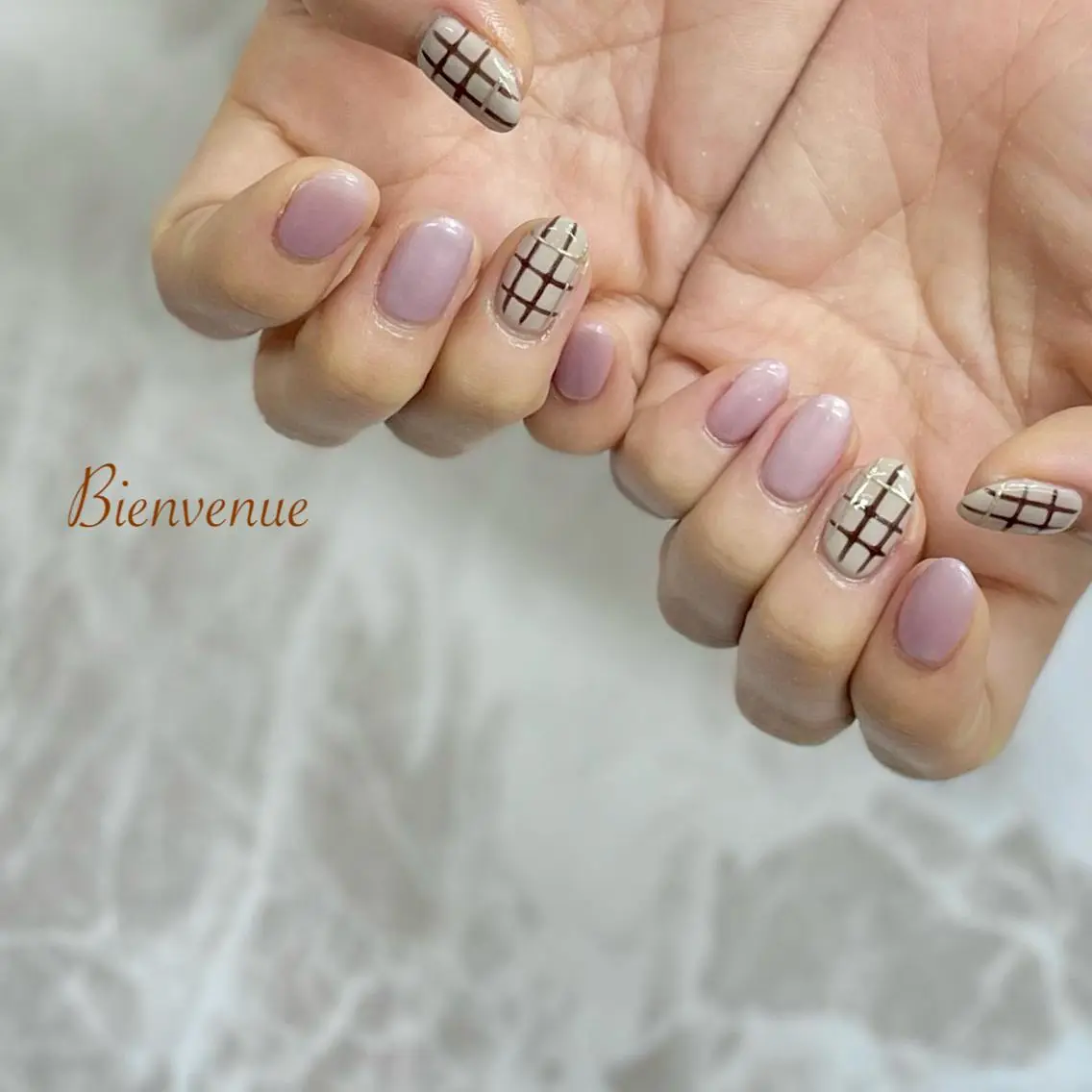ネイル シンプルネイル Bienvenue 三原のネイルデザイン
