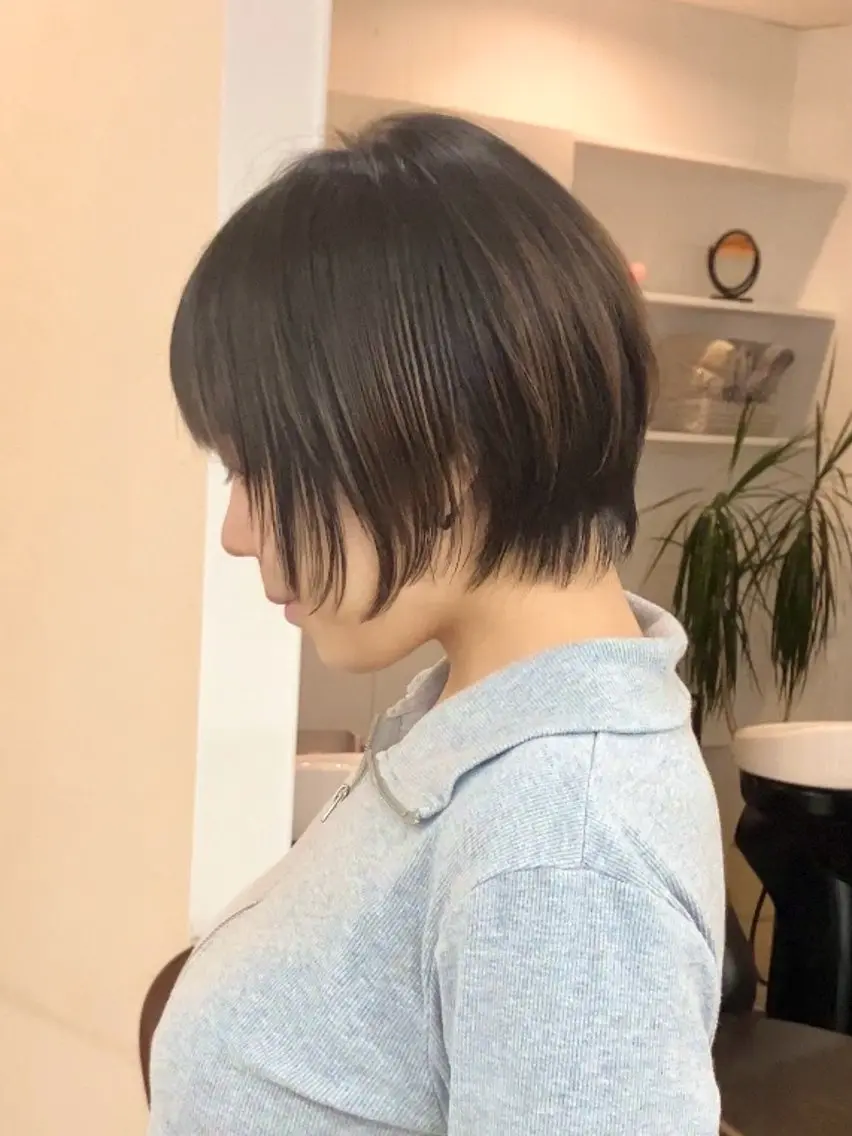 ショート ショートボブ ボブ ショートヘア カット ヘアカラー トリートメント 落合孝臣/新潟駅南 /髪質改善のヘアスタイル