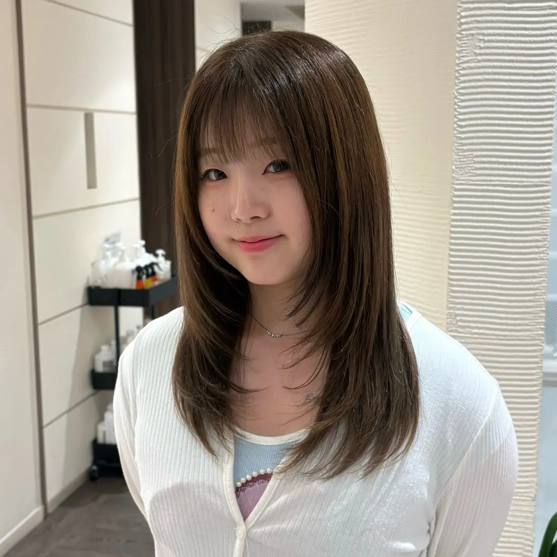 セミロング カラー ヘアカラー トリートメント 🏹肌馴染みカラー 🏹/モテ髪/コカナのヘアスタイル