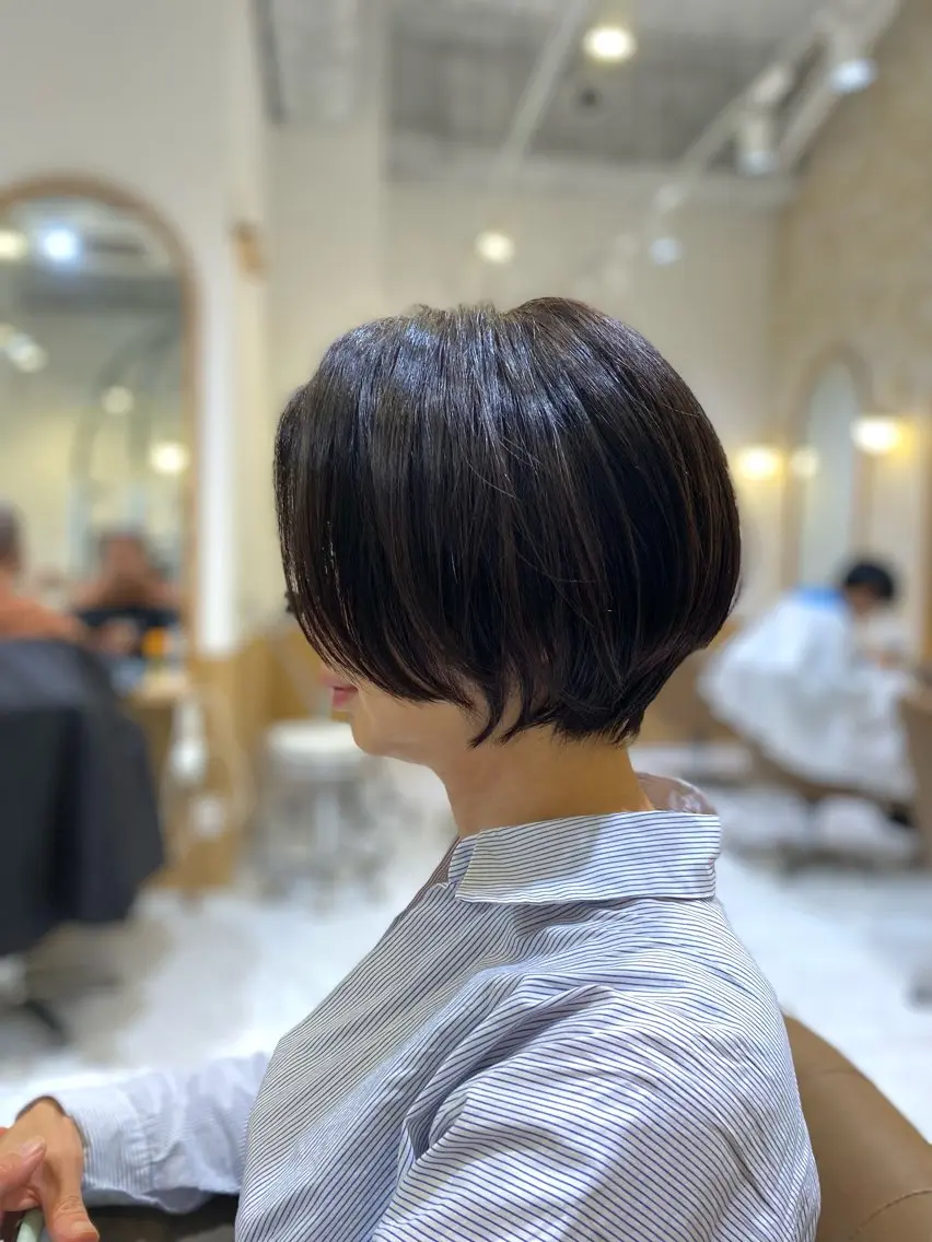 ショート カラー ショートボブ ボブ ショートヘア 坂井 茅聖のヘアスタイル