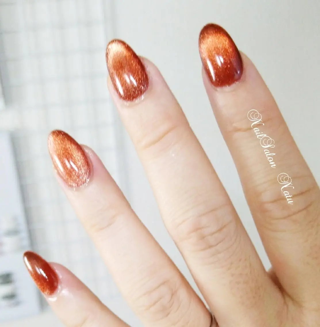 ネイル 長さ出し マグネットネイル ワンカラーネイル ショートネイル nailsalon　 Natuのネイルデザイン