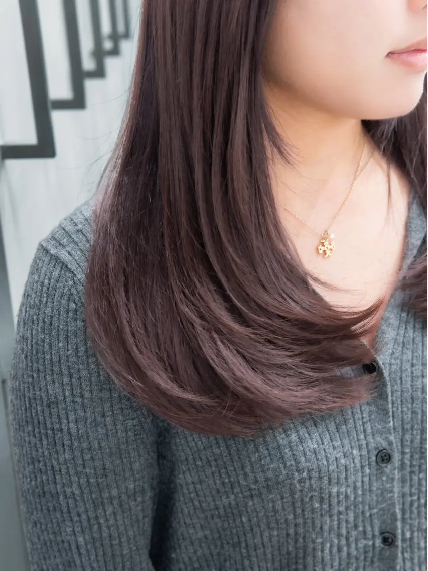 ミディアム トリートメント ヘアカラー トリートメント 🦋髪質改善/艶髪 /カラー/go🦋のヘアスタイル