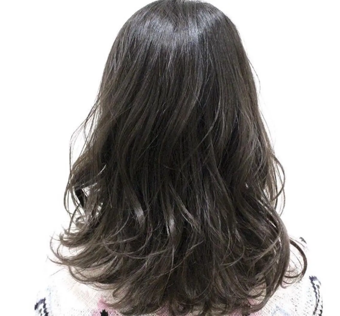 セミロング 所渉/韓国レイヤー /ウルフカットのヘアスタイル