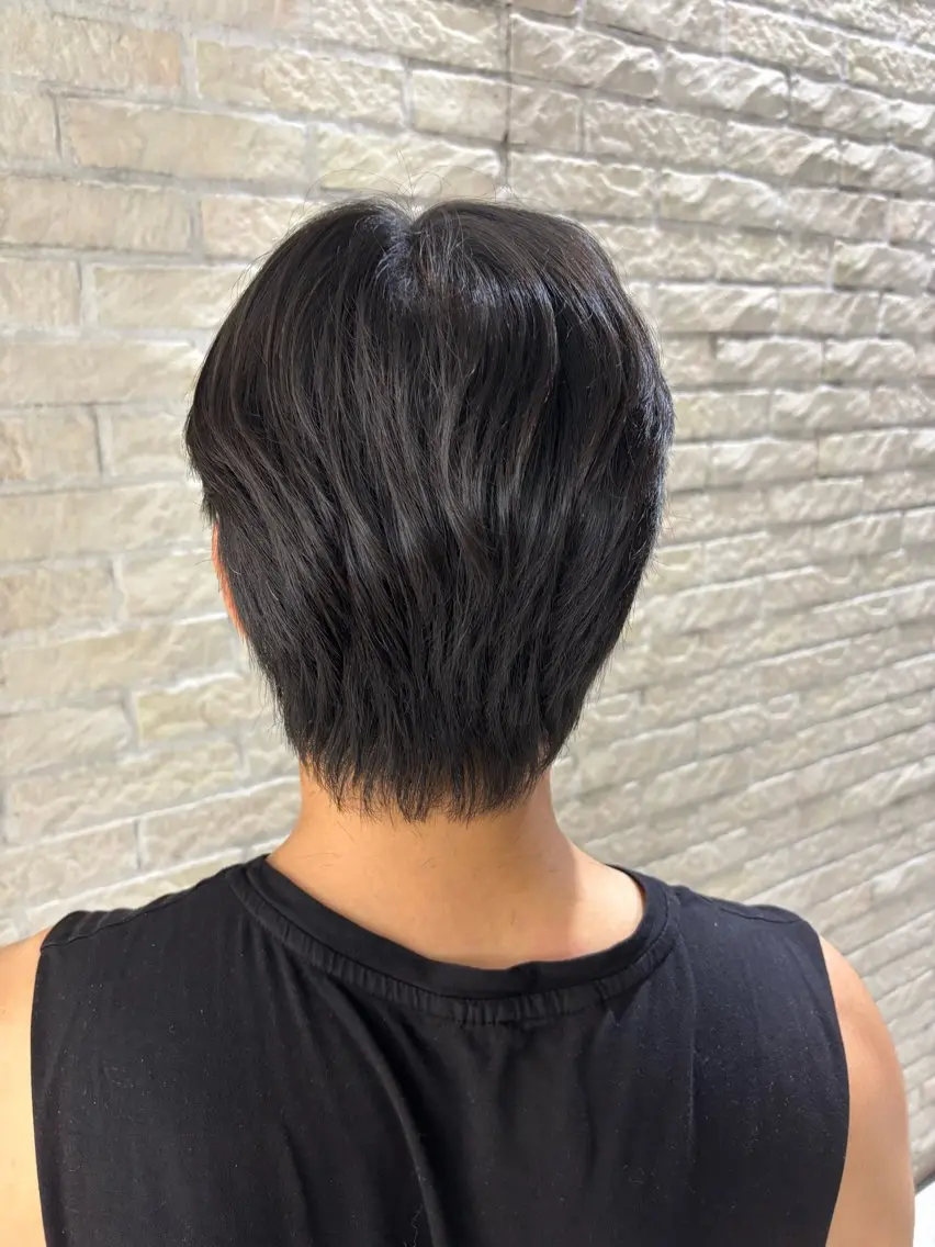 ミディアム メンズ カット 【メンズ特化】セン ターパート/保坂太一のヘアスタイル