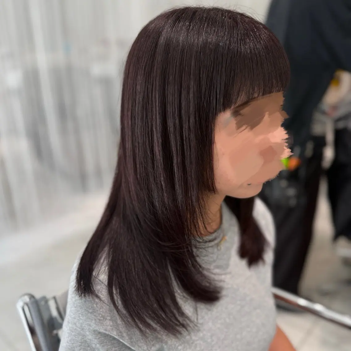 ミディアム カット ヘアカラー 韓国スタイル🇰🇷 児島葉月のヘアスタイル