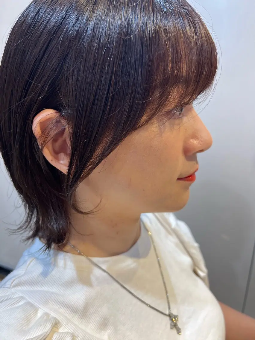 ミディアム パーマ しみず さくら🌸のヘアスタイル