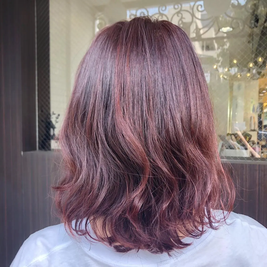 ミディアム カラー イルミナカラー ピンクカラー これた🧸ヘアメ職人 ♡髪質改善♡カラーのヘアスタイル