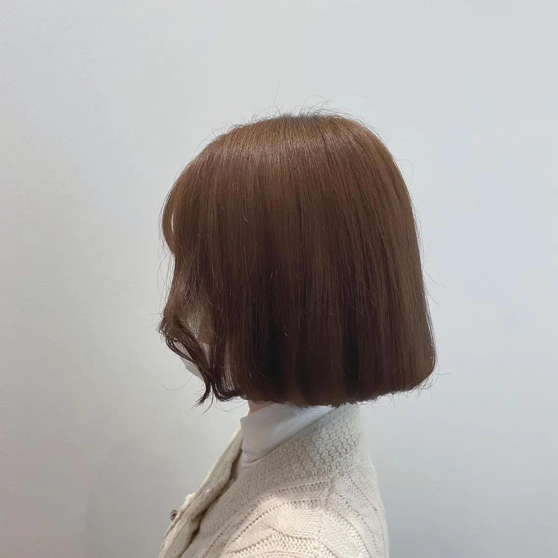 ミディアム カラー ボブ タンバルモリ カット 和歌山韓国ヘア🌙 MOEのヘアスタイル