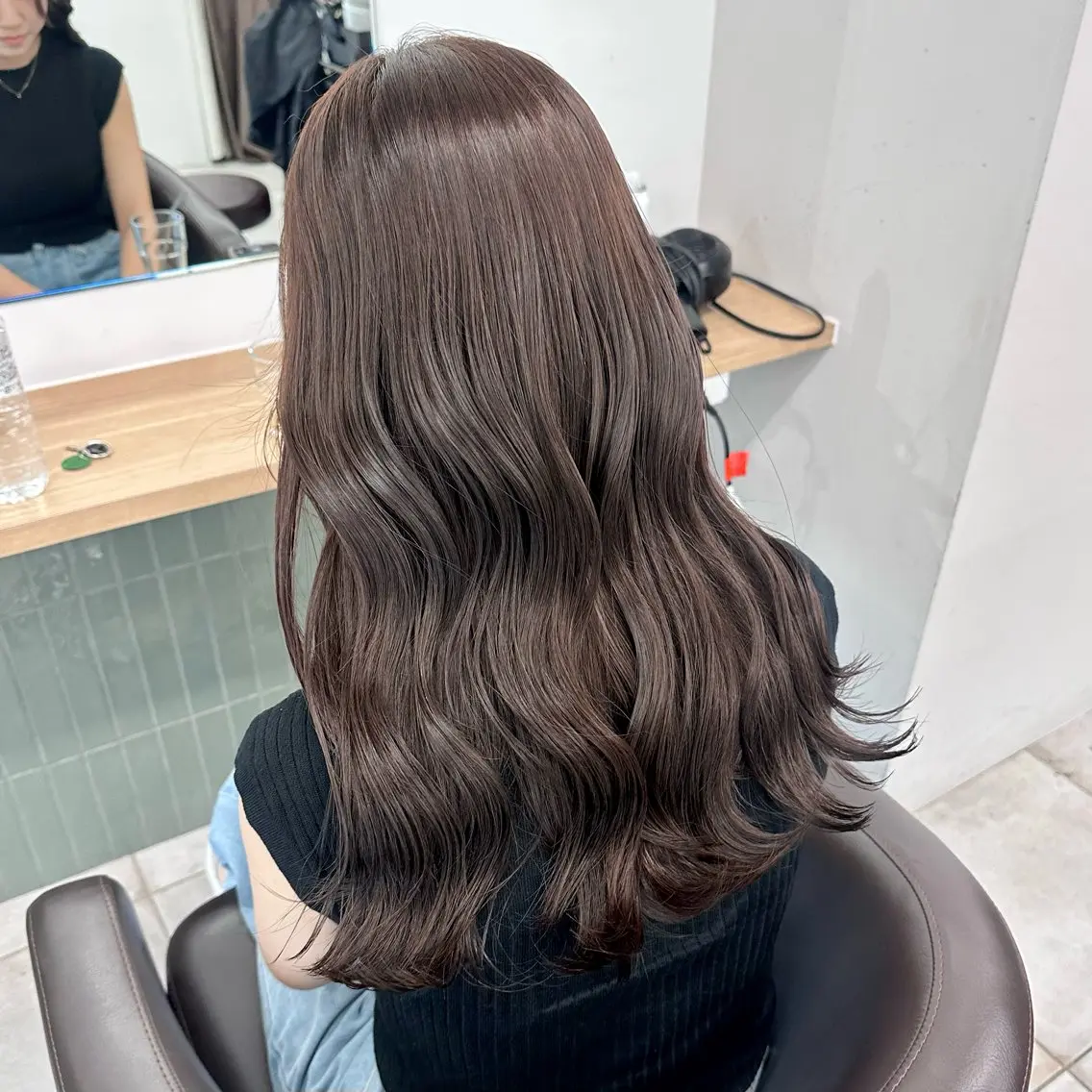 セミロング カラー カット ヘアカラー トリートメント ブリーチなし/レイヤ ー特化🌈Tommyのヘアスタイル