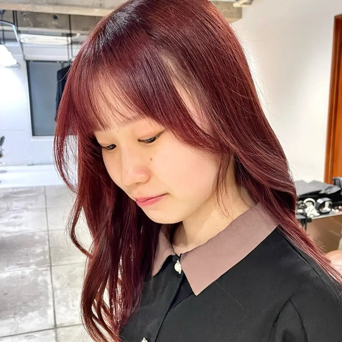 🩰ワンカラー&トリートメント&前髪+顔周りカット🐩レディース限定の写真