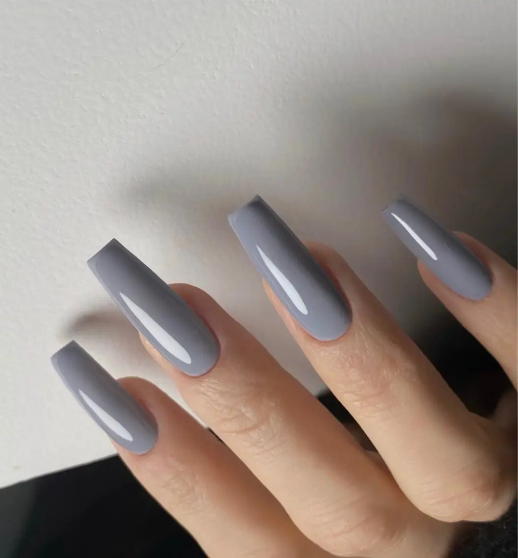 ハンド💅チップ長さ出しワンカラーの写真