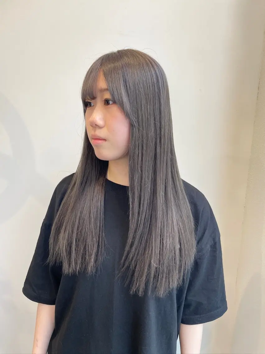 ロング カット ヘアカラー トリートメント ナチュラルカラー 児玉優香のヘアスタイル