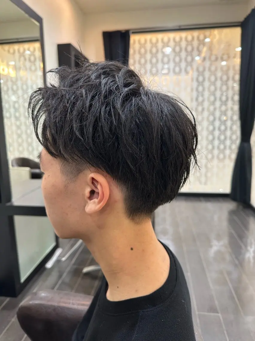 メンズ ナチュラルヘア 神田一瑳のヘアスタイル