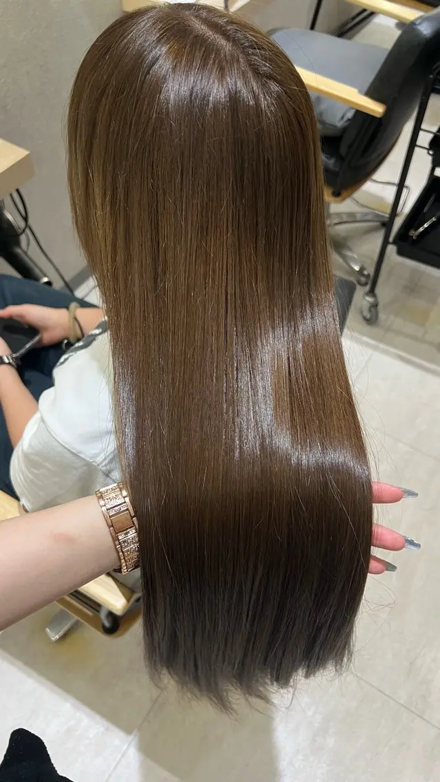 カラー ベージュカラー ブリーチ ブリーチなしカラー ヘアカラー ボブ⋮レイヤー 中明度/mona🩵のヘアスタイル