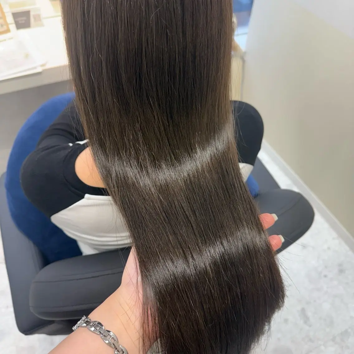 ロング カラー ケアカラー オリーブカラー トリートメント カット ヘアカラー トリートメント 半個室サロン/透明感 /艶髪♡岸上 温♡のヘアスタイル