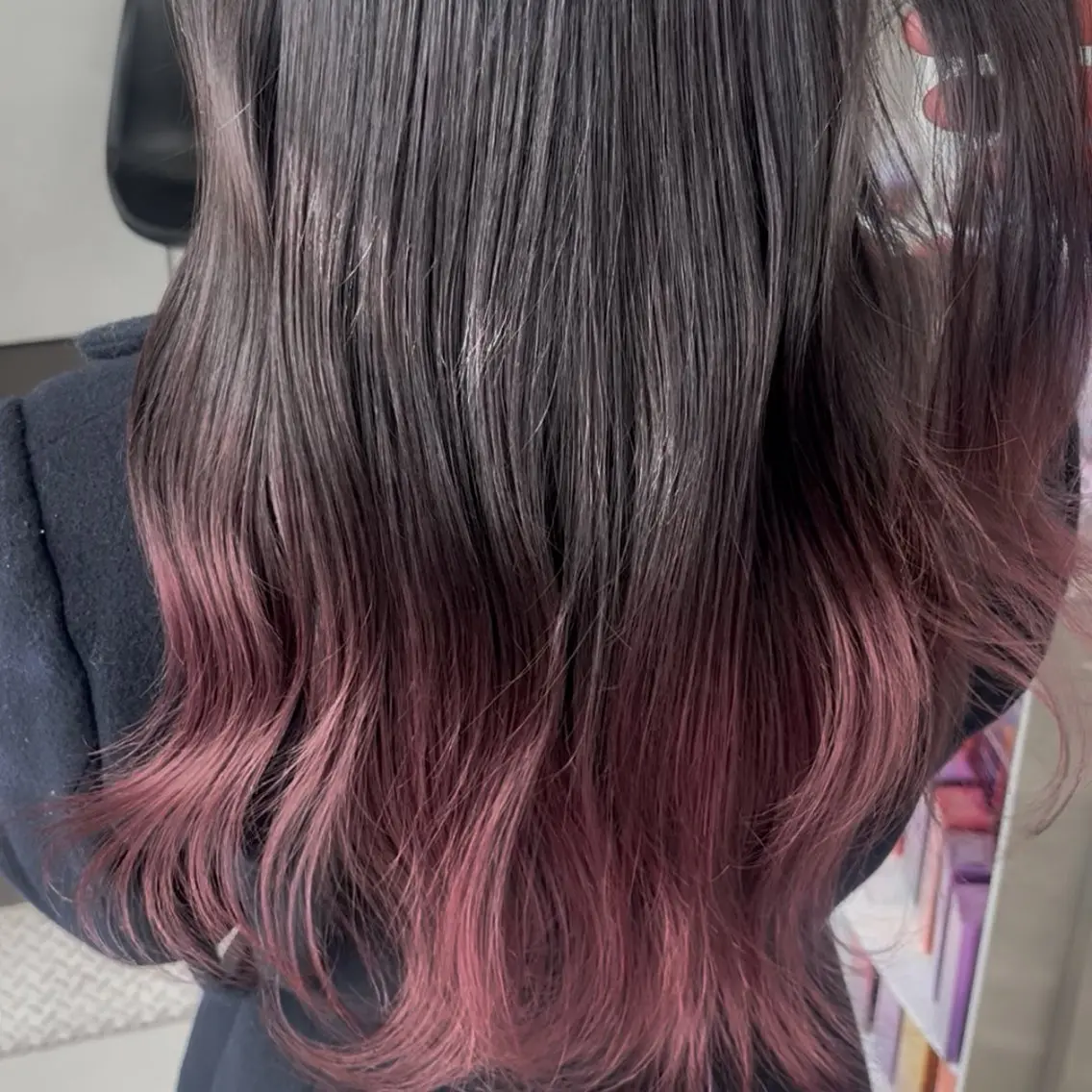 ロング カラー お団子ヘア 透明感カラー グラデーションモデル 🩷ALIVE 七海のヘアスタイル