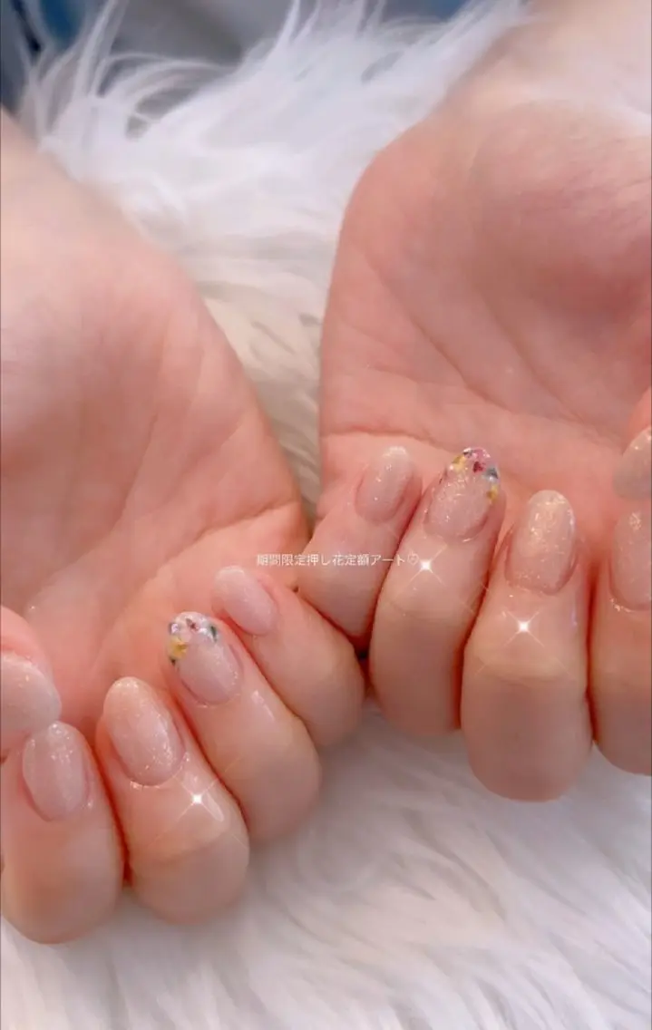 ネイル アートネイル 春ネイル ワンホンネイル I LOVE ME NAIL.｡.:*♡のネイルデザイン