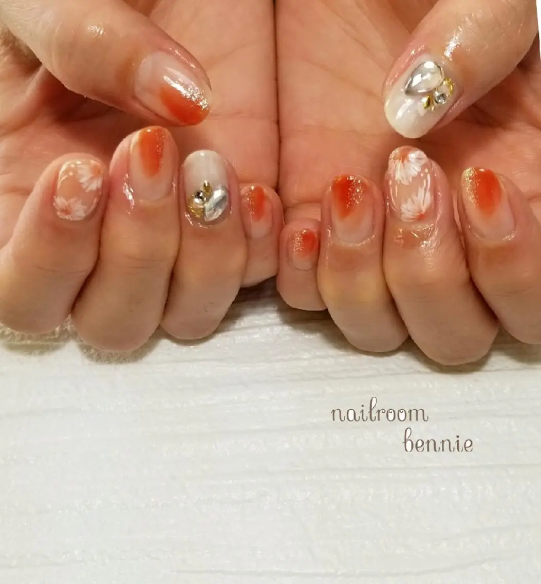 ネイル 桜ネイル フラワーネイル ニュアンスネイル ピンク 春ネイル   BENNIEのネイルデザイン