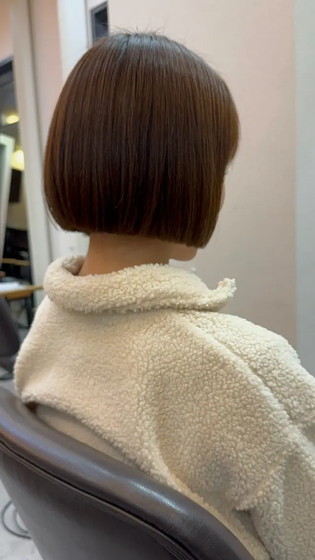 ショート カット ヘアカラー ボブ/髪質改善/ soiナカジママドリのヘアスタイル