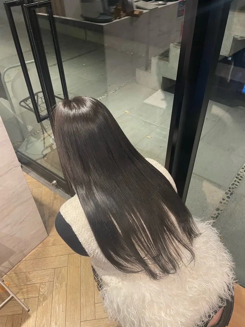ロング カラー ヘアカラー トリートメント うる艶カラー/美髪 トリートメント/めいのヘアスタイル