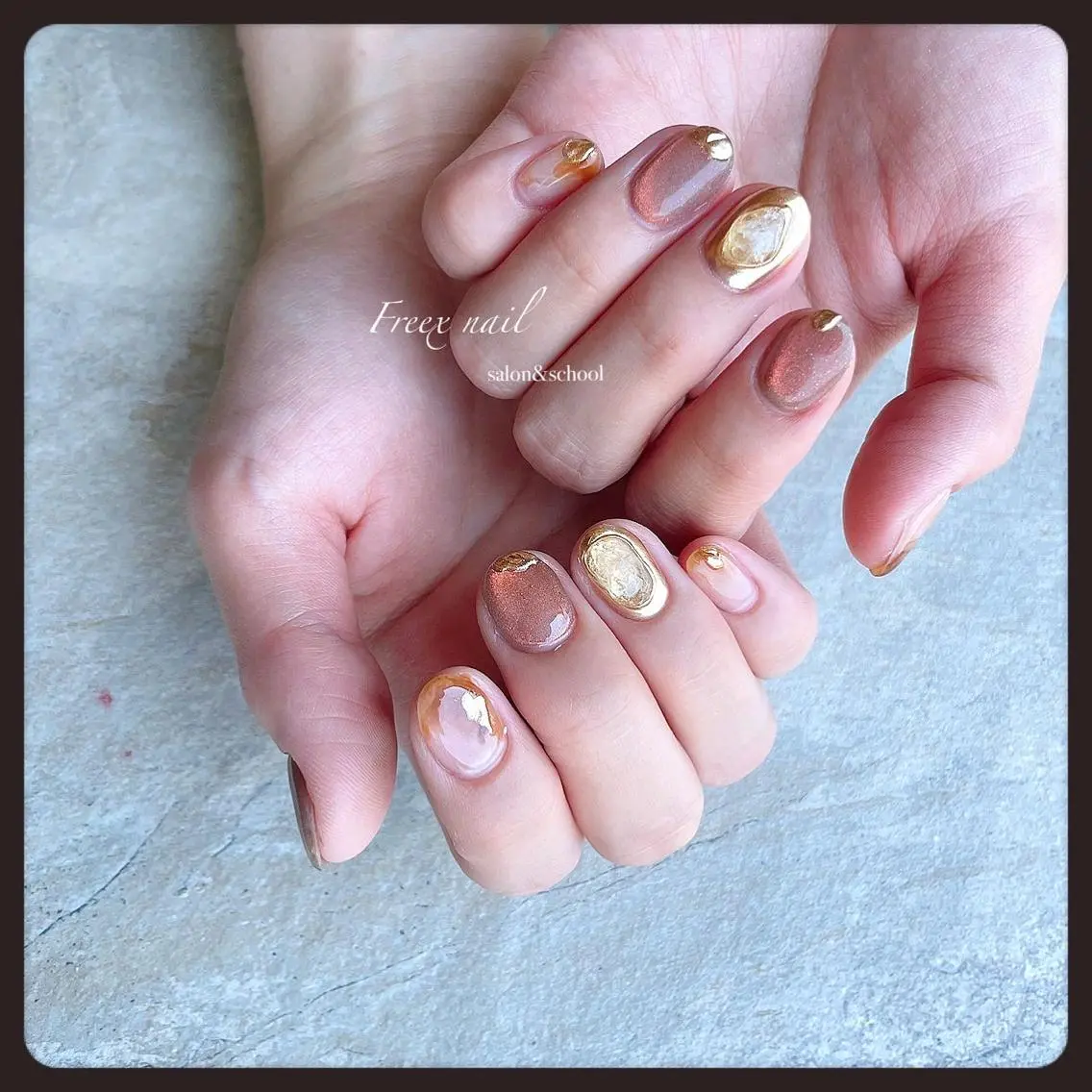 ネイル マグネットネイル ハンドネイル フットネイル freex nail /ニュアンス/個性派のネイルデザイン
