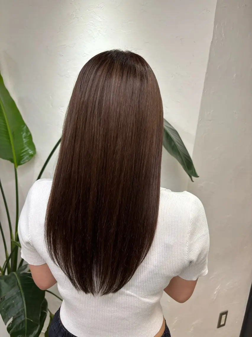 セミロング カット トリートメント 福田 佳穂のヘアスタイル