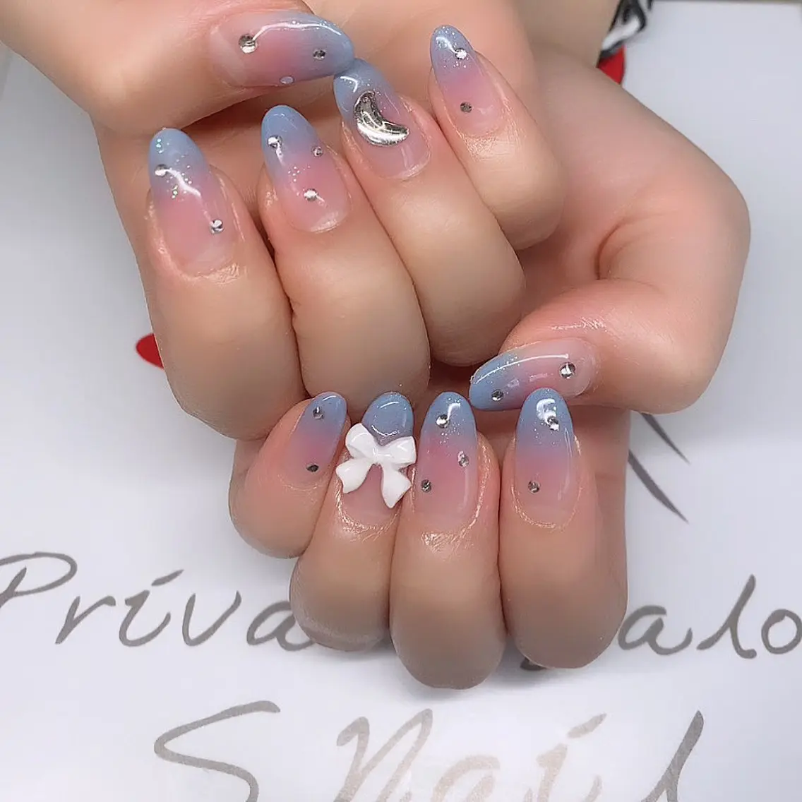 ネイル ハンドネイル 西大分S.Nail 𓏲⋆🪸.⋆⸜🫧のネイルデザイン