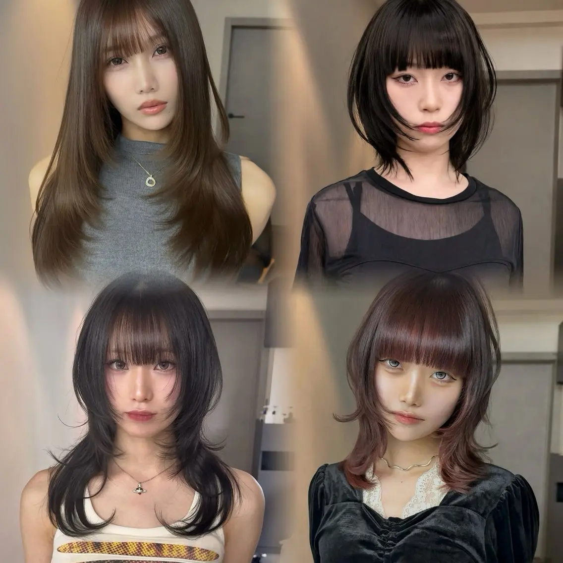 ミディアム カット ヘアカラー 髪質改善 似合せカットTodaのヘアスタイル