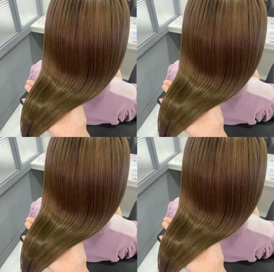 ロング ヘアカラー トリートメント 髪質改善 /絹髪🫧ゆたかのヘアスタイル