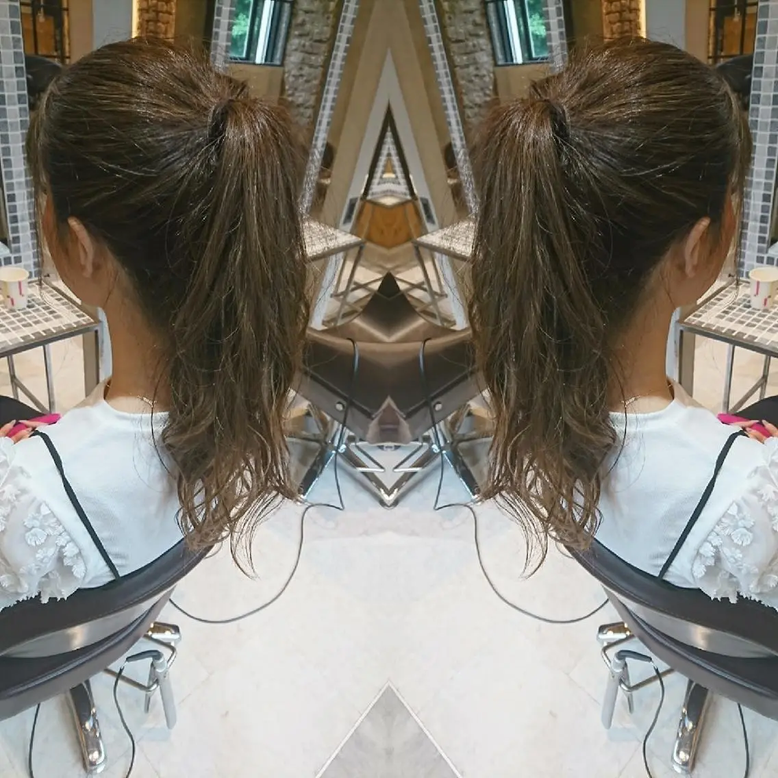 ロング カラー カット ヘアカラー トリートメント センター南 SEIJIのヘアスタイル