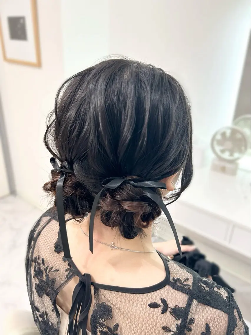 ロング ヘアアレンジ ヘアセット ヘアセット専門店 Rのヘアスタイル