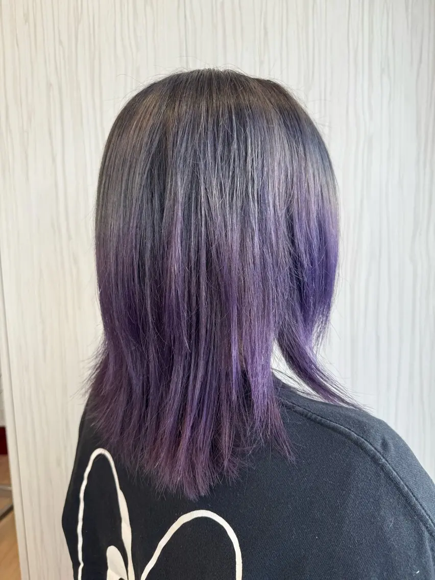 ミディアム カット ヘアカラー 松尾 怜奈のヘアスタイル