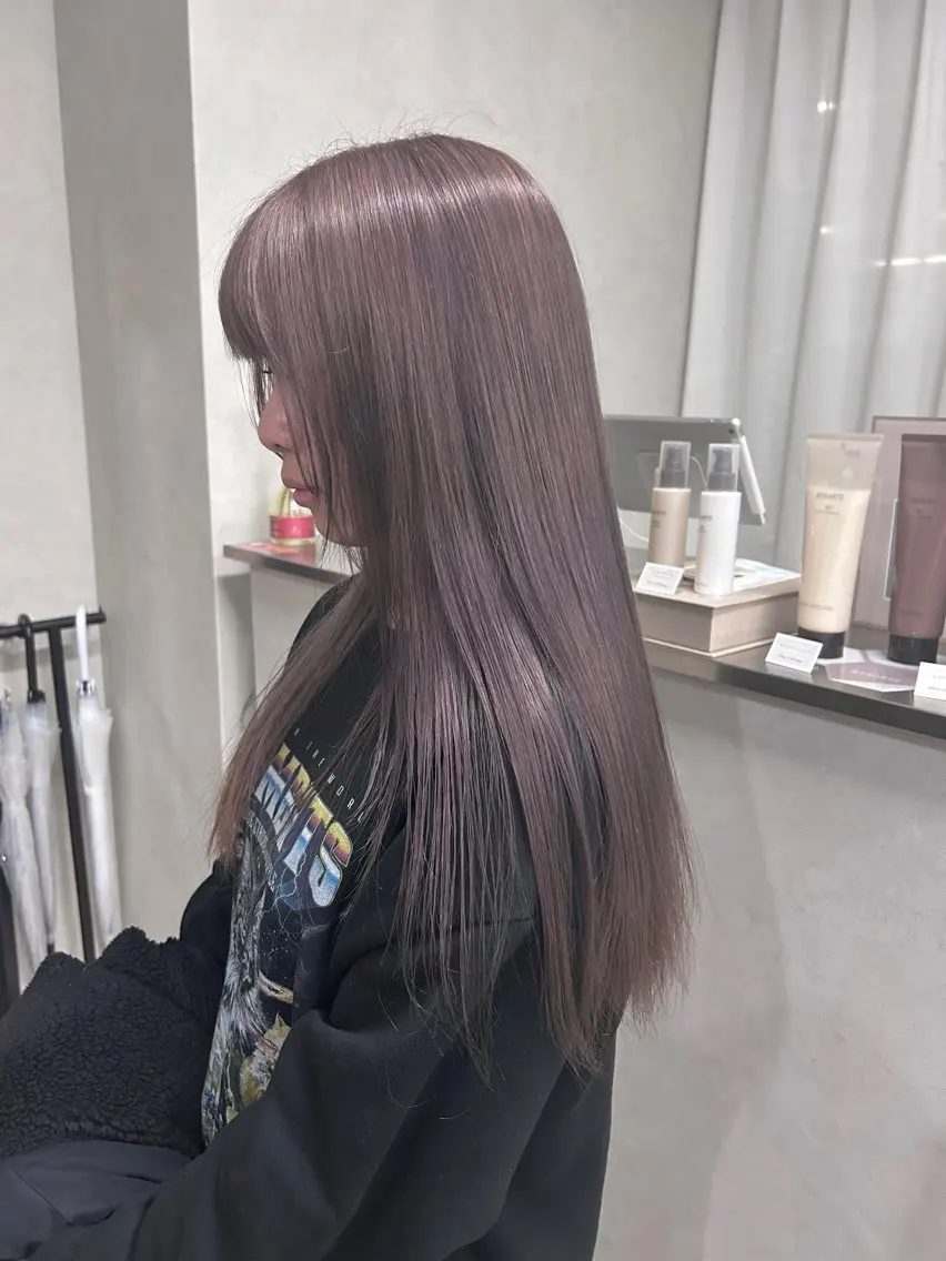 ロング ヘアカラー ハイトーン髪質改善 🫧大阪/kanonのヘアスタイル