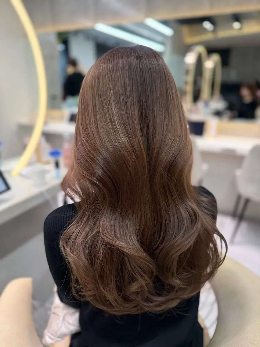 ロング カラー ヘアカラー shion 透明感カラーのヘアスタイル