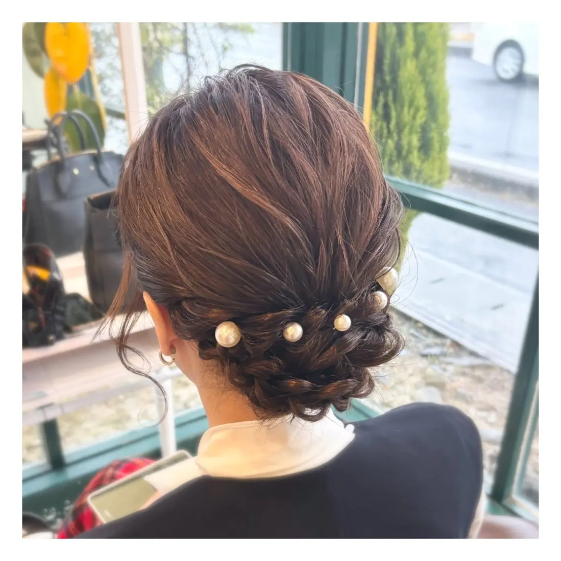 ヘアアレンジ お団子ヘア 荒川 鈴菜のヘアスタイル