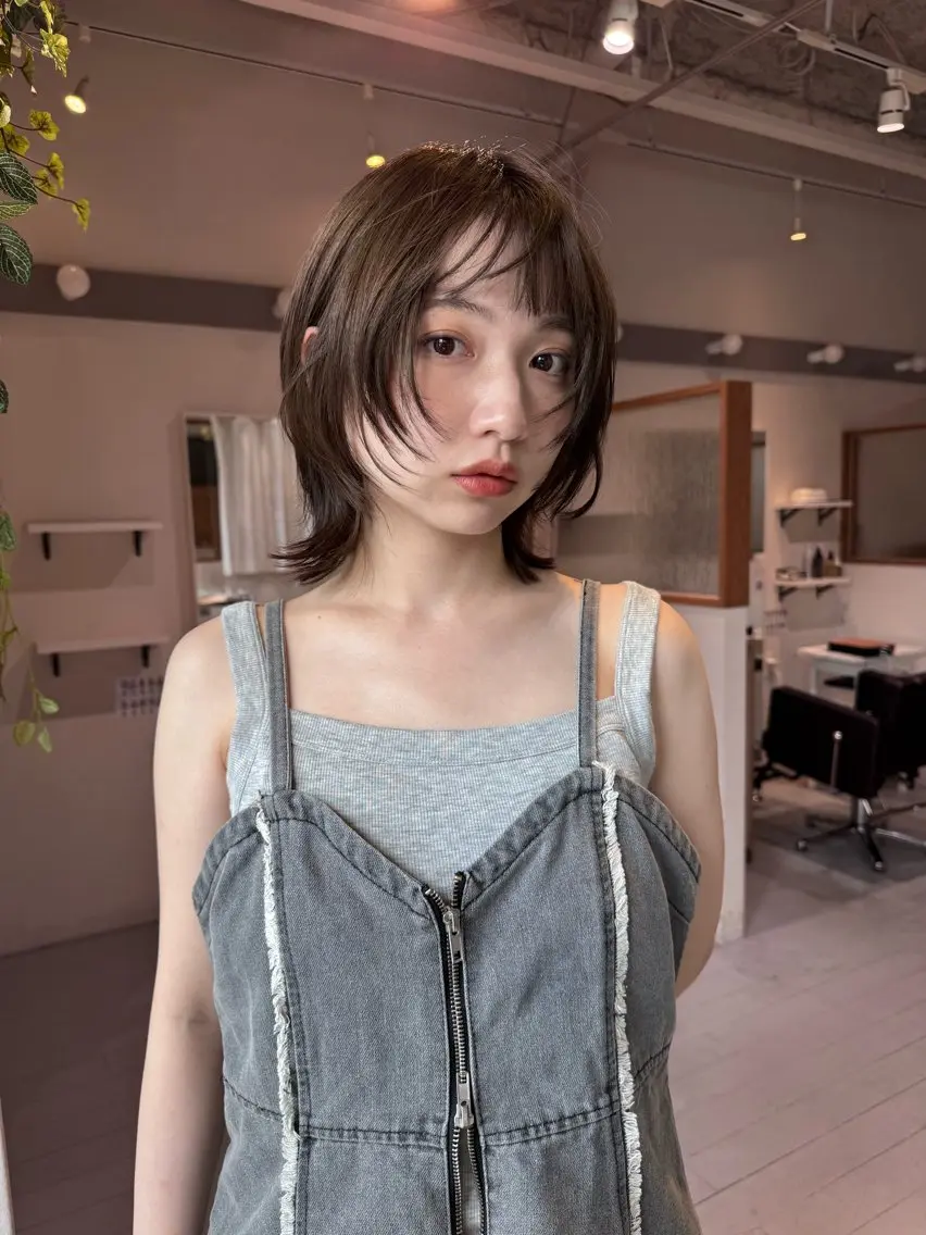 ショート ボブレイヤー ボブ レイヤーカット ウルフカット ウルフボブ ウラベヨシカ 似合わせショートボブのヘアスタイル
