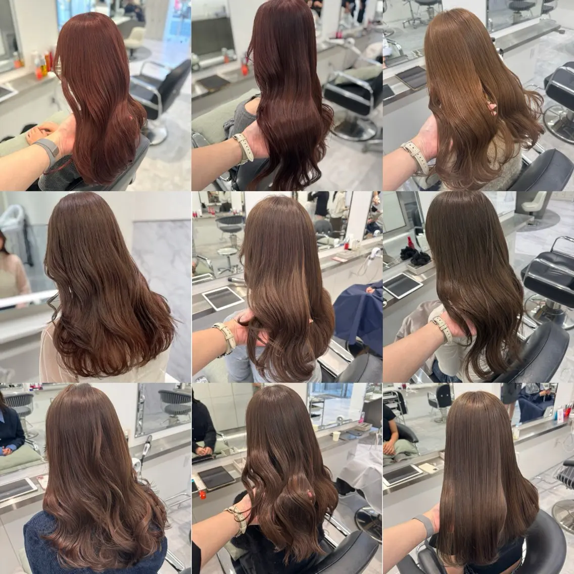 ロング カラー ブリーチ ブリーチなしカラー ヘアカラー ParveMix🍀 藤原愛未のヘアスタイル