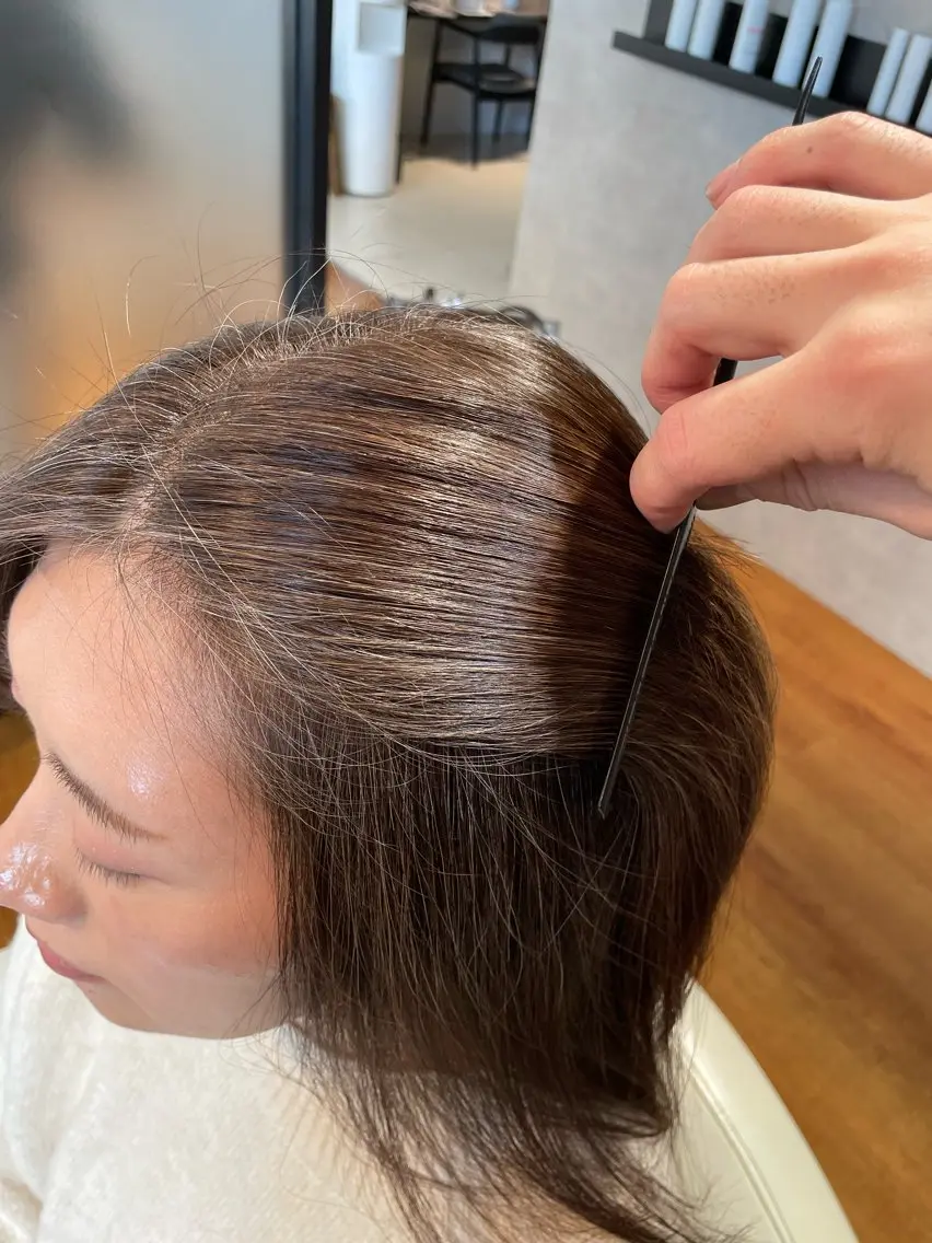 セミロング カット ヘアカラー トリートメント 斉藤 一樹のヘアスタイル