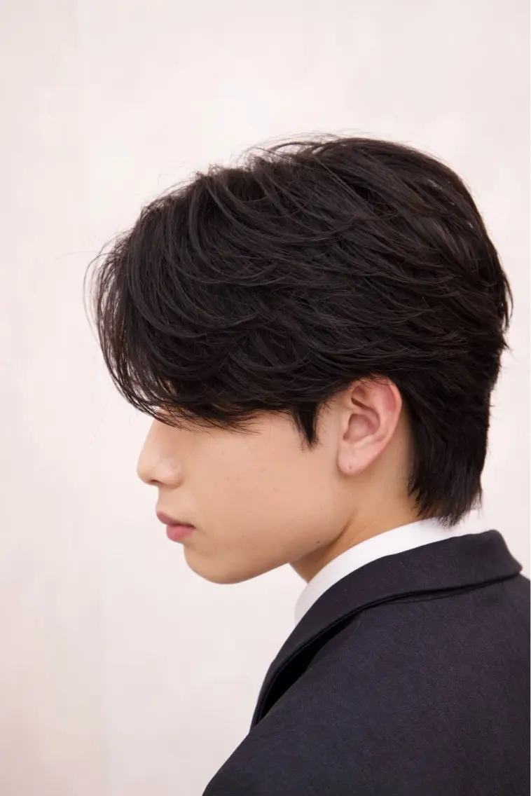 ミディアム パーマ メンズ ミディアムパーマ フェザーパーマ メンズパーマ tatsuya /フェザーパーマのヘアスタイル